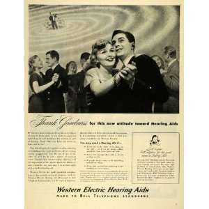  1945 Ad Western Electric Hearing Aids Bell Telephone 