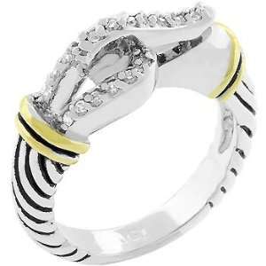  Two tone Buckle Ring (size 07) 