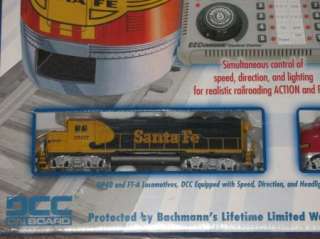 Digital Commander Santa Fe Bachmann Ho Train Set 00501  
