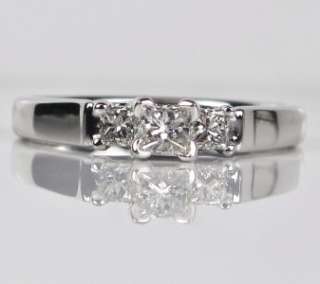2999 HiEnd 14k White Gold 2/3ct G SI2 Princess Cut Diamond Engagement 
