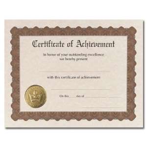  Certificate of Achievement Award Certificates   6 