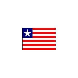  4 ft. x 6 ft. Liberia Flag w/ Line, Snap & Ring Patio 