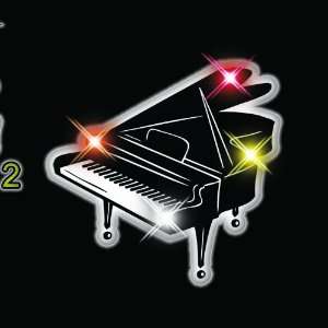  Piano Flashing Blinking Light Up Body Lights Pins (25 Pack 