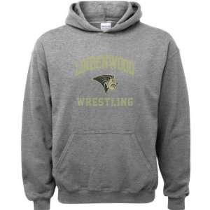   Lions Sport Grey Youth Varsity Washed Wrestling Arch Hooded Sweatshirt