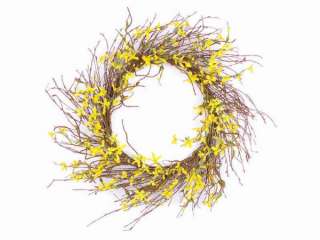 Forsythia Wreath Twig Spring Door Wreaths 746427420112  