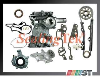 Toyota 22R 22RE Timing Cover Chain Kit + Oil Water Pump  