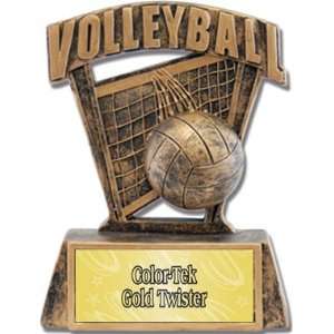  Prosport 6 Custom Volleyball Resin Trophies GOLD TWISTER 