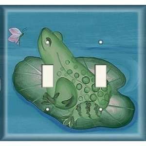  Double Switch Plate   Peace Frog