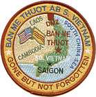 USAF BASE PATCH, BAN ME THOUT AIR BASE SOUTH VIETNAM *