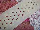 3Yd Cotton Off White Embroidered Eyelet Trim 2 7/8