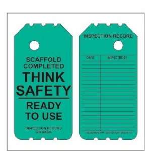  Scaffold Tags  25 Green 6 Disposable Plastic Tags  Ready 