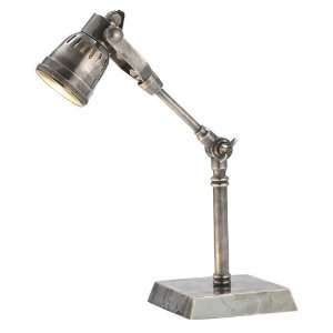  Arteriors Elmer Vintage Silver Adjustable Accent Lamp 