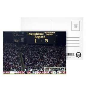Final score Germany 1 5 England   Postcard (Pack of 8)   6x4 inch 