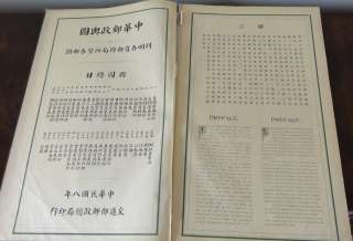 CHINA RARE HUGE Circa 1908/1919 POSTAL ATLAS CHINA MAPS  