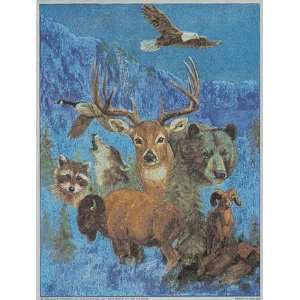 Wild Life Montage   Poster by Marianne Caroselli (6x8)