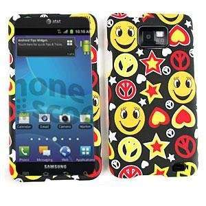 SAMSUNG ATTAIN GALAXY S 2 I777 Smileys Stars Peace Signs and Hearts on 