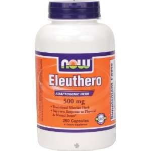  Now Eleuthero 500mg, 250 Capsule