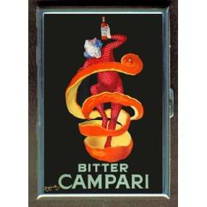  CAMPARI LIQUOR CLOWN 1921 AD ID CIGARETTE CASE WALLET 
