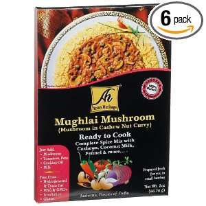 Asian Heritage Mughlai Mushroom (Mushroom In Cashew Nut Curry) 2 Ounce 