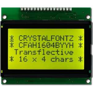  Crystalfontz CFAH1604B YYH ET 16x4 character LCD display 