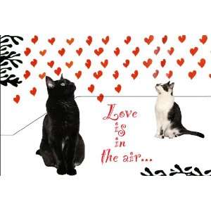  Love Is In The Air (Two Cats) Cat Print