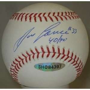  Jose Canseco Autographed Baseball   As 40 40 UDA 