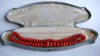  Victorian RED CORAL NECKLACE 14k Gold UNDYED Natural 47,35g  