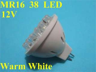 MR16 Bright Warm White 38 LED Spot Light Spotlight Bulb Lamp 12V 