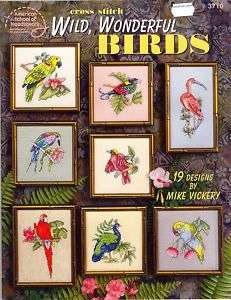Birds Wild, Wonderful Counted Cross Stitch Pattern.  