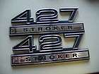 NEW PAIR 427 STROKER EMBLEMS BLACK