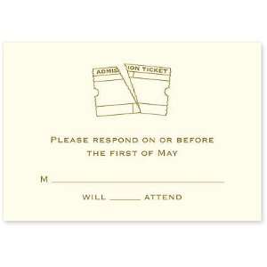  Admission Ticket Reply Card by Checkerboard