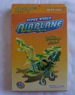 BI Plane Airplane Educational 3D Puzzle Building Model  