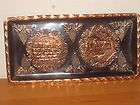 Vintage Israel Israeli Judaica Metal Copper ? Tray Plate 10 x 5.5