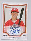 2009 bowman aflac tony wolters all american auto qty buy