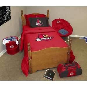  Louisville Cardinals NCAA Bed in a Bag   Twin Sports 