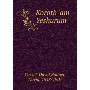  Koroth am Yeshurum David,Radner, David, 1848 1901 Cassel Books