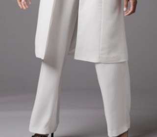   Bride evening wedding Ivory 3PC duster Pant Suit 20 1X XXL$199  