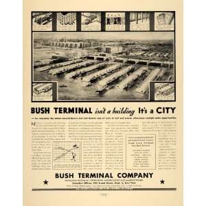   Ad Bush Terminal Distribution Warehouse Brooklyn   Original Print Ad