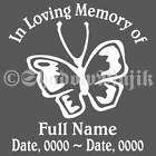 Personalized In Loving Memory Vinyl Decal   Paw Print items in 