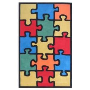   Rug Company Jigsaw Puzzle 2 6 x 6 multi Area Rug