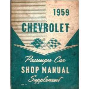  1959 CHEVORLET Shop Service Repair Manual Book Automotive