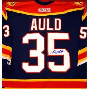  Alexander Auld Memorabilia Signed Replica Hockey Jersey 