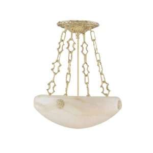 Nulco 7831 32 Whitewashed Gold Antique and Alabaster Medallion Tuscan 