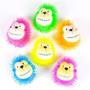  Monkey Head Puffer Balls (1 dz) Toys & Games