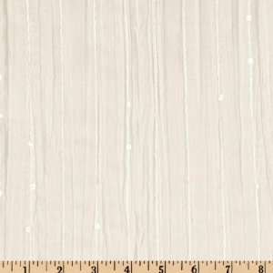  48 Wide Vivre Sequined Gauze White Fabric By The Yard 