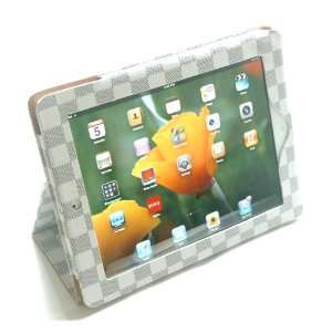  Premium SlimFit iPad 2/3 Protective Case/Stand (Elegant Grey White 