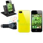 Bright Yellow Clear iPhone 4 Back Protective Case FAST US SHIPPING 