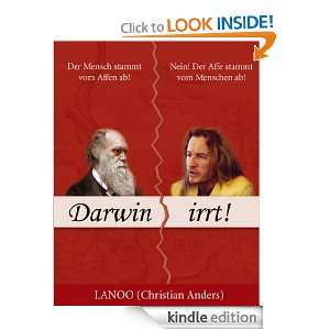Darwin irrt Der Affe stammt vom Menschen ab (German Edition) Lanoo 