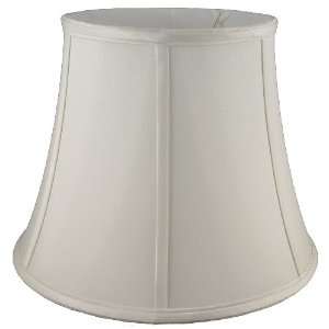   Co. 19 78095718A Round Soft Tailored Lampshade, Shantung, Off white