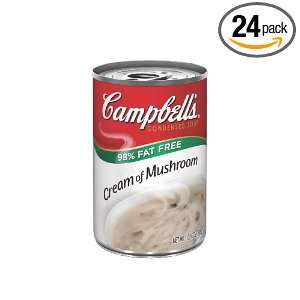 Campbells Red & White 98% Fat Free Cream Of Mushroom, 10.75 Ounce 